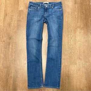 Girls Size 12 Levi’s 711 Skinny Red Tab Blue Jeans
